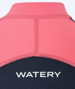 Best Watery UV våddragt til børn - Calypso Langærmet - Coral/mørkeblå
