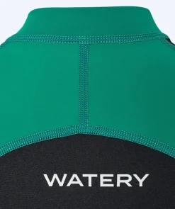Discount Watery UV våddragt til børn - Calypso Langærmet - Grøn/sort