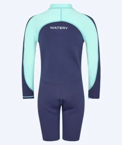 Discount Watery UV våddragt til børn - Calypso Langærmet - Atlantic Turquoise