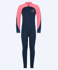Watery UV våddragt til børn - Calypso Full-Body - Coral/mørkeblå
