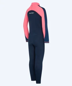 Watery UV våddragt til børn - Calypso Full-Body - Coral/mørkeblå