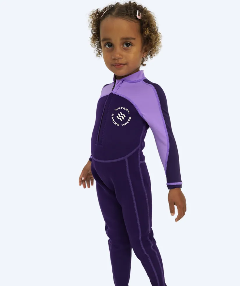 Watery UV våddragt til børn - Calypso Full-Body - Lilla