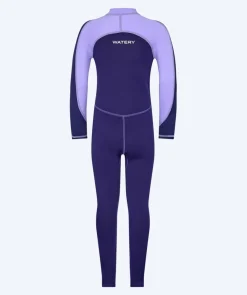 Watery UV våddragt til børn - Calypso Full-Body - Lilla