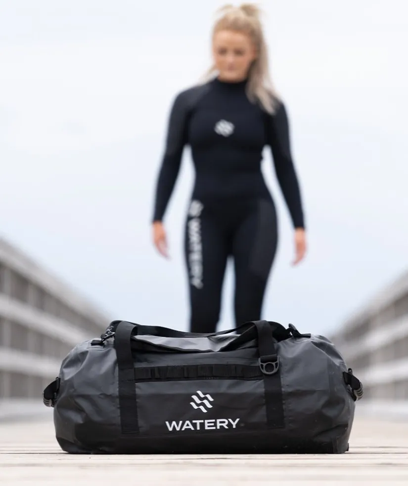 Clearance Watery vandtæt duffle taske - Swim 50L - Sort