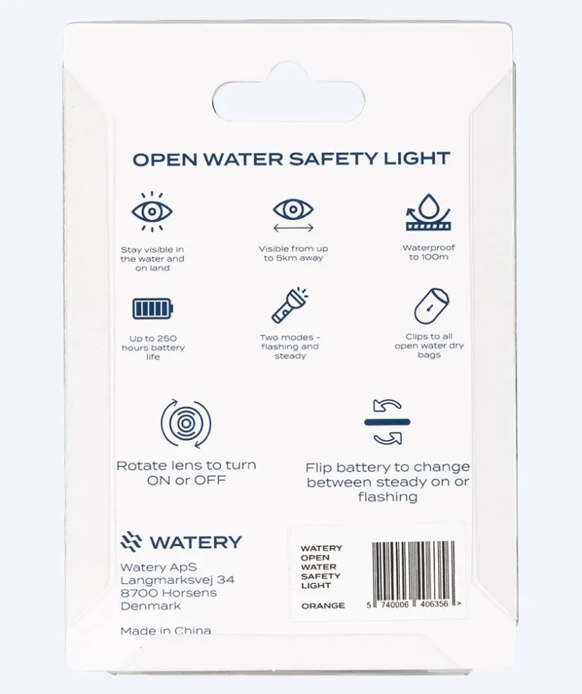 Discount Watery vandtæt LED lys til havtaske - Pro - Orange