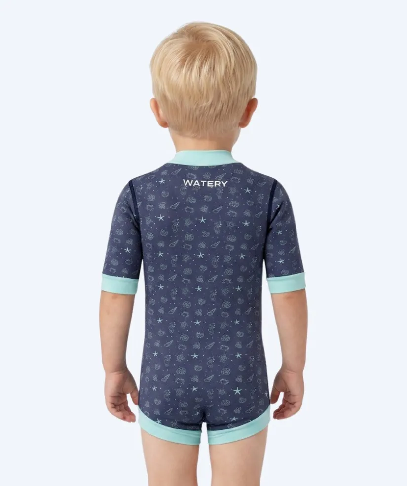 Clearance Watery våddragt til baby - Baia Full-Body - Atlantic Turquoise