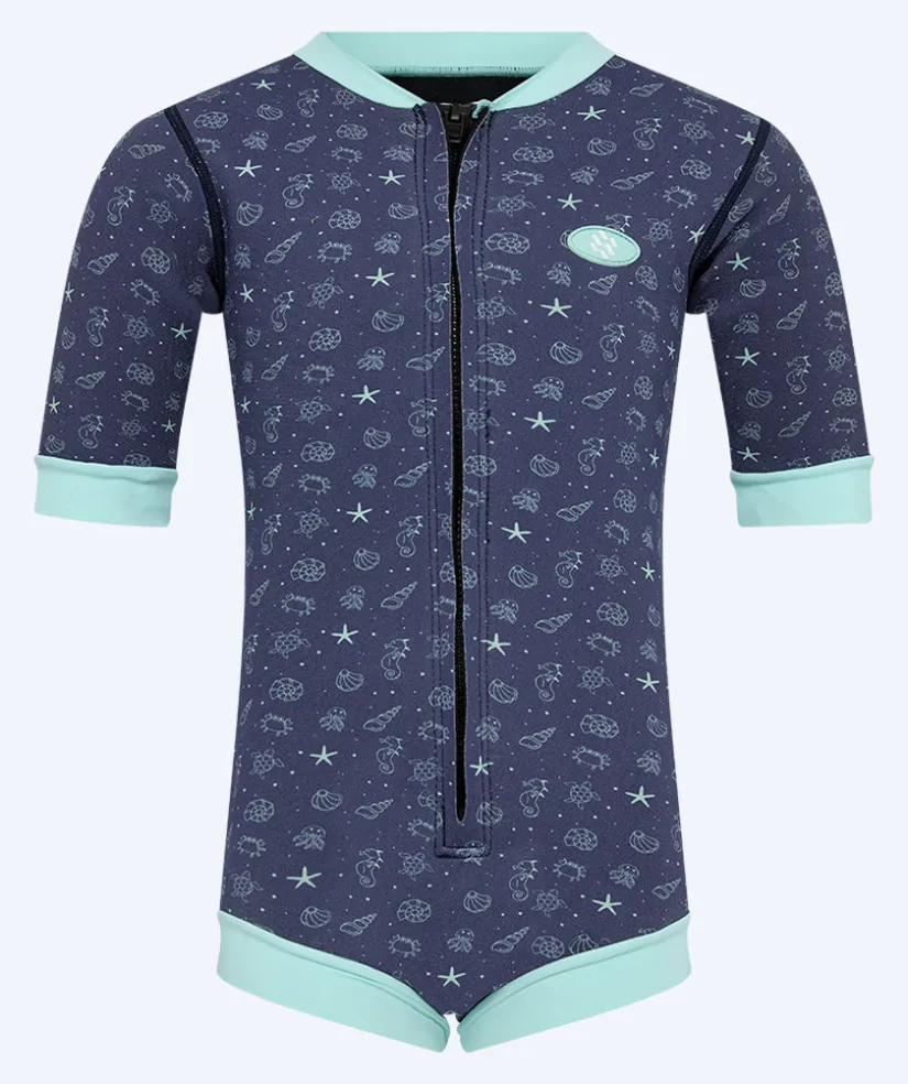 Clearance Watery våddragt til baby - Baia Full-Body - Atlantic Turquoise