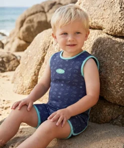 Hot Watery våddragt til baby - Baia Wrap - Atlantic Turquoise