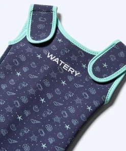 New Watery våddragt til børn - Baia Shorty - Atlantic Turquoise