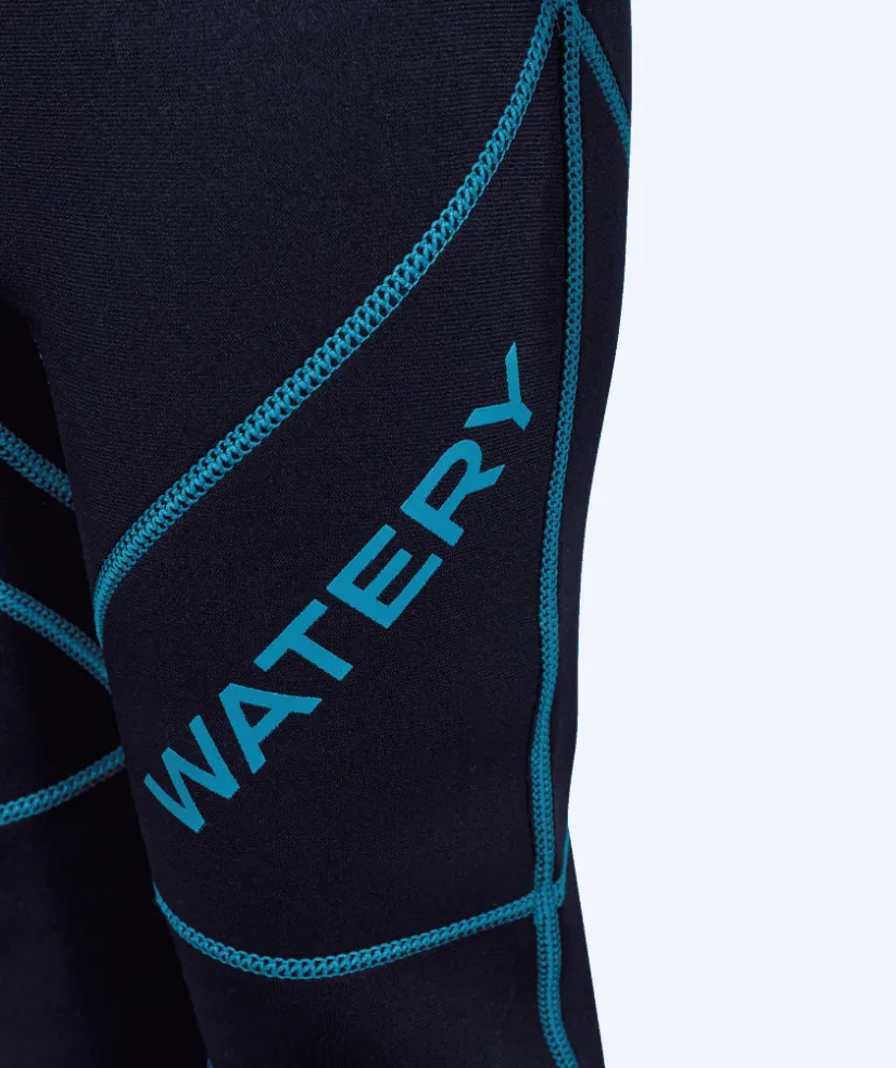 Hot Watery våddragt til børn - Electra (2.2mm) - Mørkeblå/lyseblå