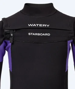 Watery våddragt til børn - Starboard (3-2mm) - Sort/lilla