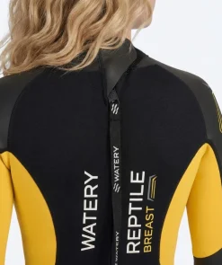 Outlet Watery våddragt til damer - Reptile Breast - Gul