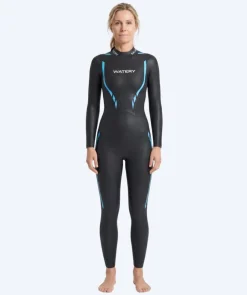 Sale Watery våddragt til damer - Salmon Glide - Sort/blå