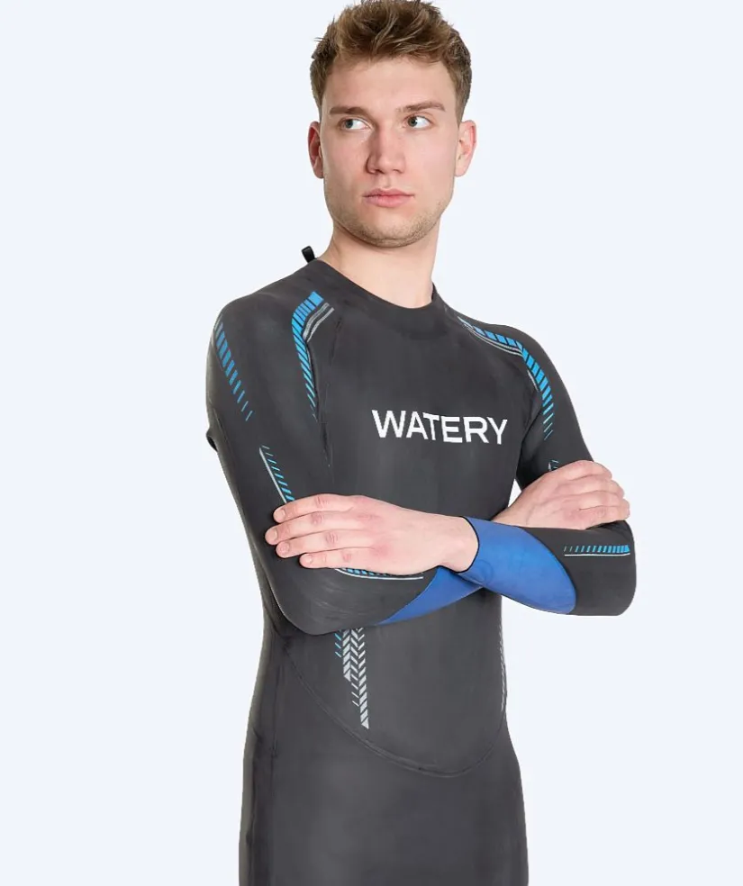 Clearance Watery våddragt til mænd - Calder Rapid - Sort/blå