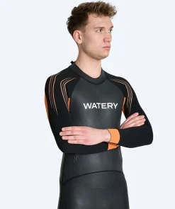 Watery våddragt til mænd - Reptile Core - Sort/orange