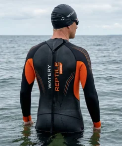 Watery våddragt til mænd - Reptile Core - Sort/orange