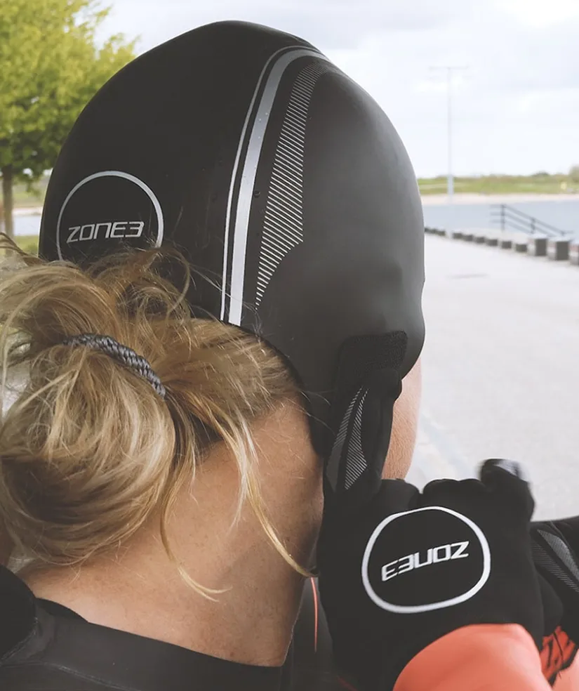 Sale ZONE3 neopren hætte - (4mm) - Sort/sølv